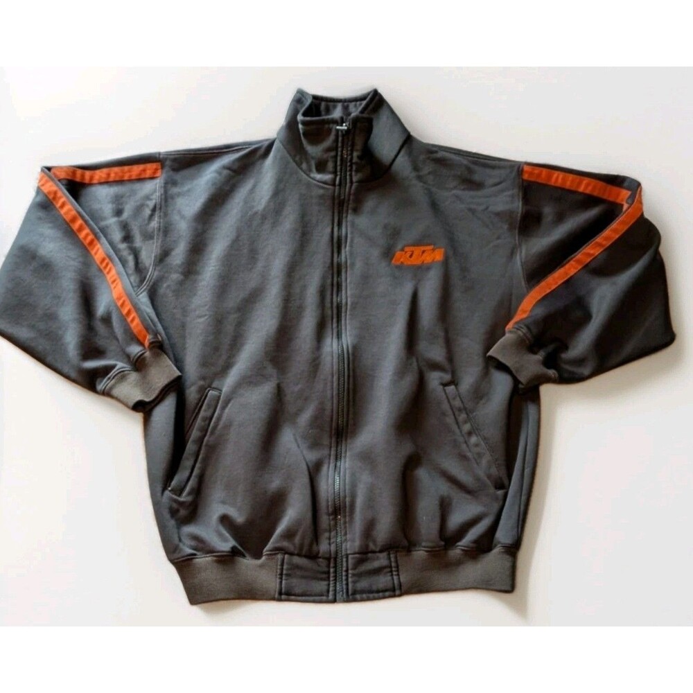 KTM Racing Powerwear Hoodie Mens Size Large Zip Up Sweatshirt Motorcross Y2K